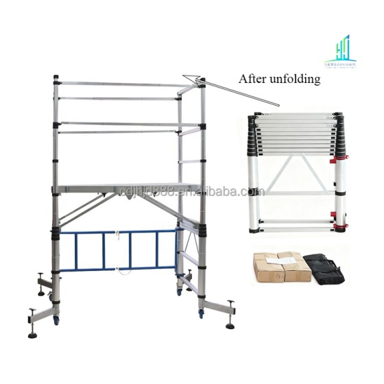 Folding Scaffold for Construction, Folding Scaffold System